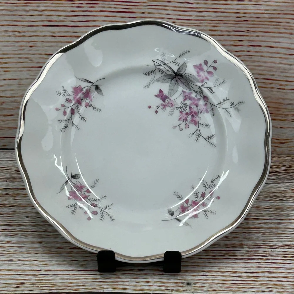 Favolina Karolina Jarolina Poland 3879 Bread Dessert Silver‎ Scalloped Floral 4